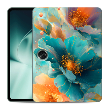 Силиконовый чехол на OnePlus Pad с принтом Цветы