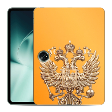 Силиконовый чехол на OnePlus Pad с принтом Герб Флаг России