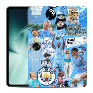 Силиконовый чехол на OnePlus Pad с принтом Man City Манчестер Сити