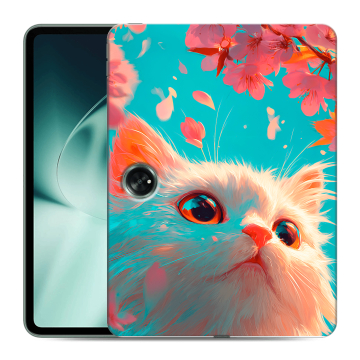 Силиконовый чехол на OnePlus Pad с принтом Красивый кот