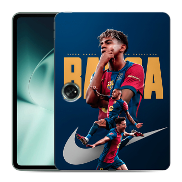 Силиконовый чехол на OnePlus Pad с принтом Барселона Barca Yamal Силиконовый чехол на OnePlus Pad с принтом Барселона Barca Yamal