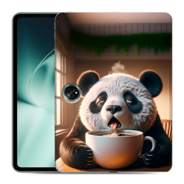 Силиконовый чехол на OnePlus Pad с принтом смешная панда Силиконовый чехол на OnePlus Pad с принтом смешная панда