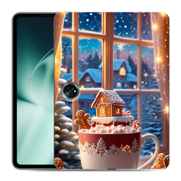 Силиконовый чехол на OnePlus Pad с принтом Новый год