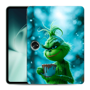 Силиконовый чехол на OnePlus Pad с принтом Новый год гринч