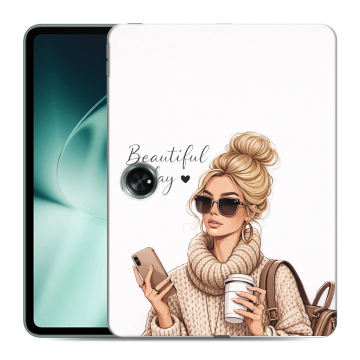Силиконовый чехол на OnePlus Pad с принтом женский Силиконовый чехол на OnePlus Pad с принтом женский