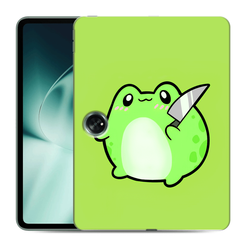 Силиконовый чехол на OnePlus Pad с принтом Лягушенок Силиконовый чехол на OnePlus Pad с принтом Лягушенок
