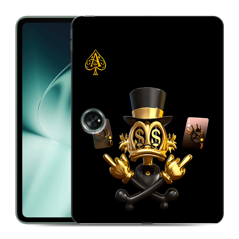 Силиконовый чехол на OnePlus Pad с принтом Золотой скрудж макдак Силиконовый чехол на OnePlus Pad с принтом Золотой скрудж макдак