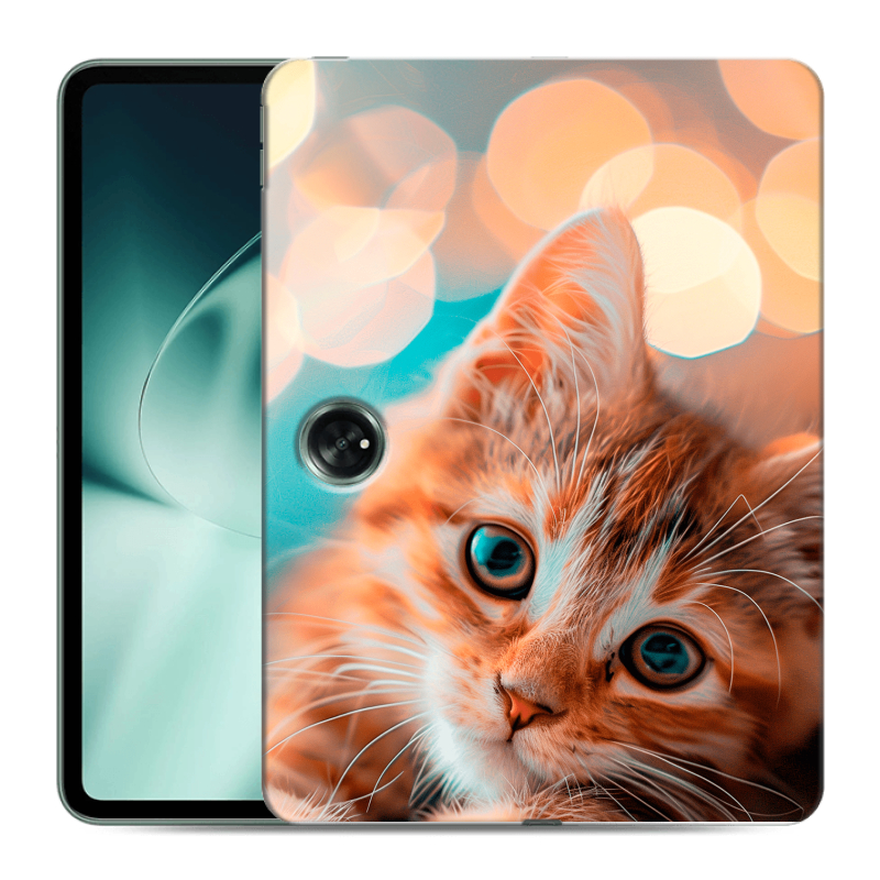 Силиконовый чехол на OnePlus Pad с принтом котик Силиконовый чехол на OnePlus Pad с принтом котик