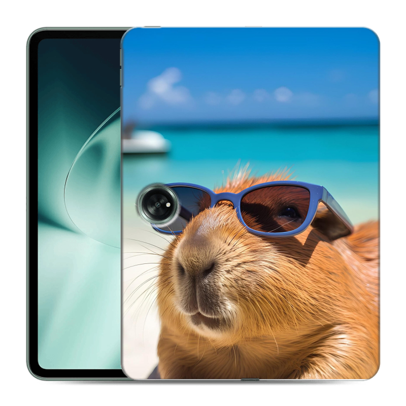 Силиконовый чехол на OnePlus Pad с принтом Капибара Силиконовый чехол на OnePlus Pad с принтом Капибара