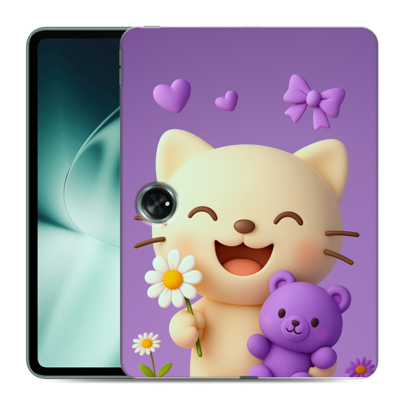 Силиконовый чехол на OnePlus Pad с принтом для девочек Силиконовый чехол на OnePlus Pad с принтом для девочек