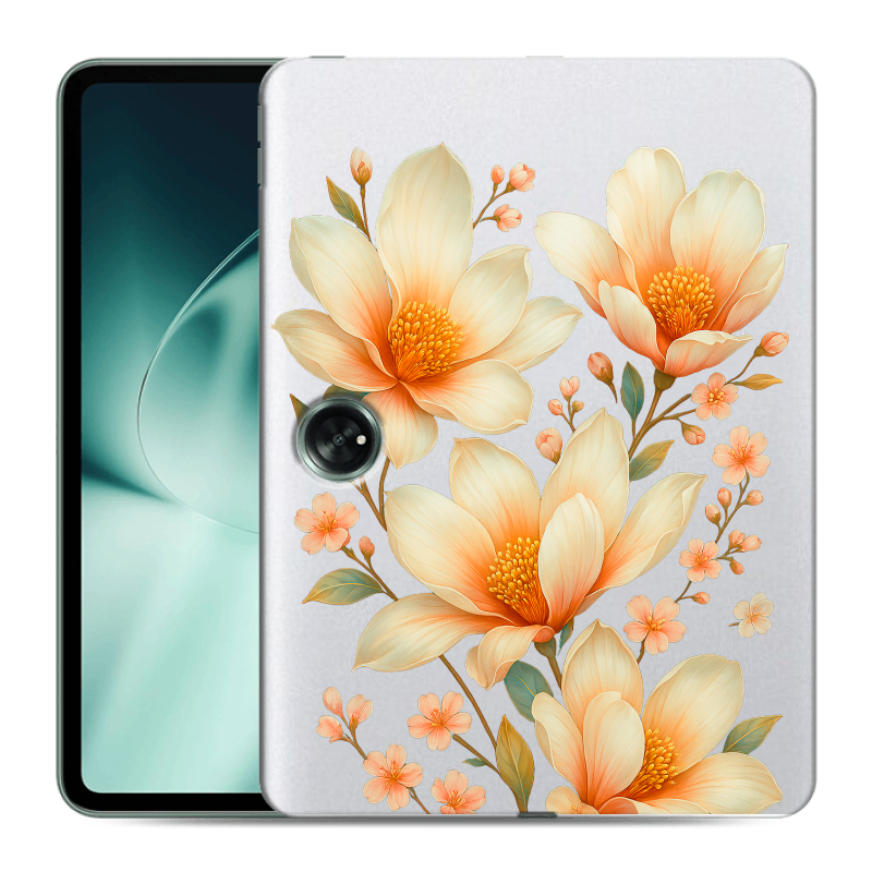 Силиконовый чехол на OnePlus Pad с принтом Цветы Силиконовый чехол на OnePlus Pad с принтом Цветы