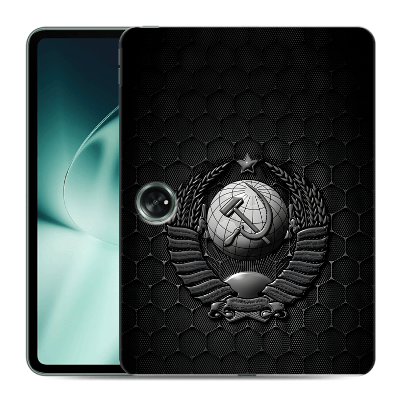 Силиконовый чехол на OnePlus Pad с принтом Герб Флаг СССР Силиконовый чехол на OnePlus Pad с принтом Герб Флаг СССР