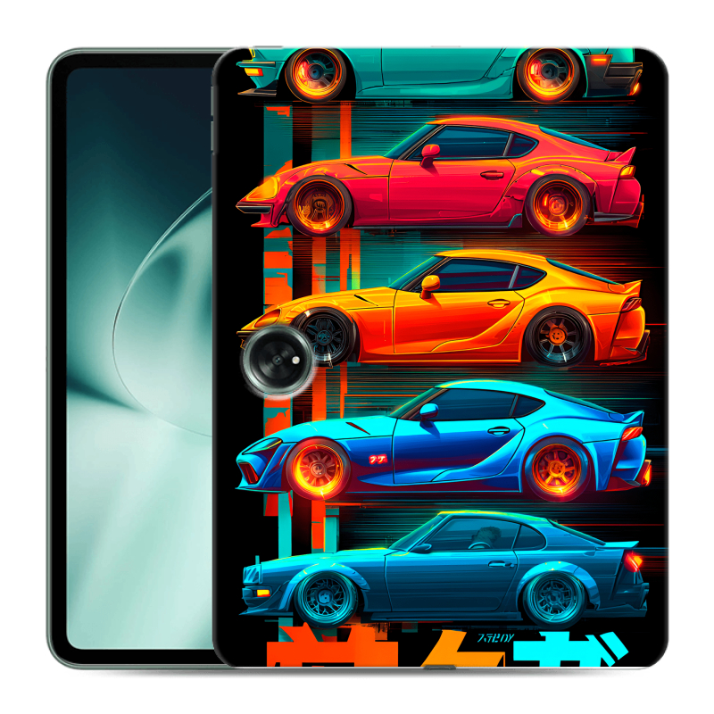 Силиконовый чехол на OnePlus Pad с принтом машины тачки Силиконовый чехол на OnePlus Pad с принтом машины тачки