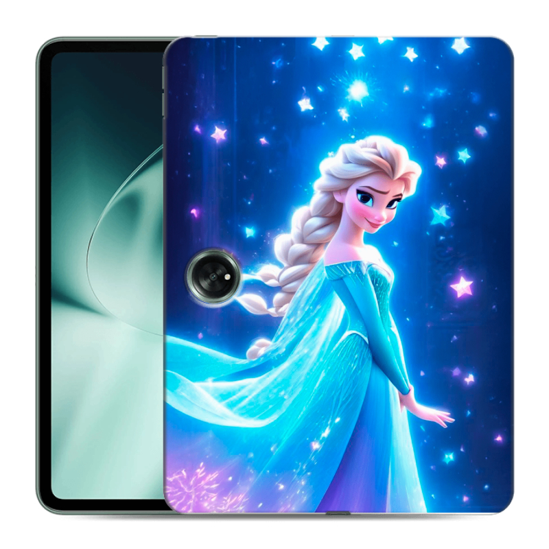 Силиконовый чехол на OnePlus Pad с принтом Холодное сердце Frozen Силиконовый чехол на OnePlus Pad с принтом Холодное сердце Frozen