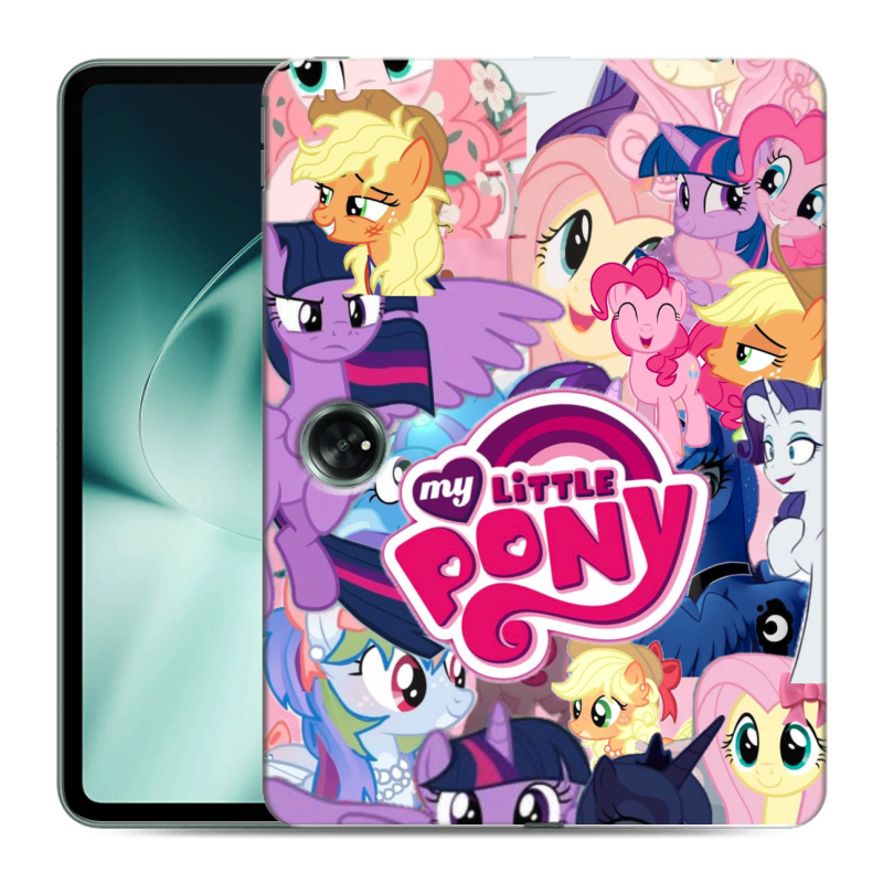Силиконовый чехол на OnePlus Pad с принтом My little pony Дружба чудо Силиконовый чехол на OnePlus Pad с принтом My little pony Дружба чудо