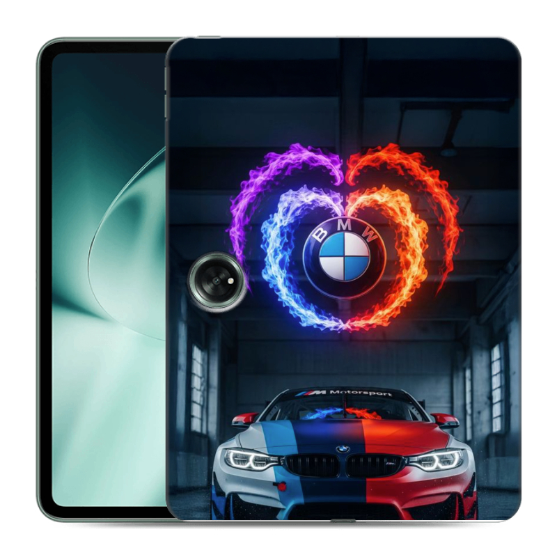 Силиконовый чехол на OnePlus Pad с принтом BMW БМВ Силиконовый чехол на OnePlus Pad с принтом BMW БМВ