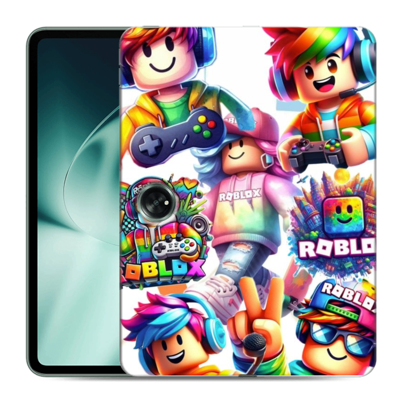 Силиконовый чехол на планшета OnePlus Pad с принтом Roblox Роблокс Силиконовый чехол на планшета OnePlus Pad с принтом Roblox Роблокс