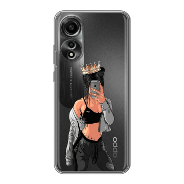 Силиконовый чехол на OPPO A78 4G с принтом Женские принты Силиконовый чехол на OPPO A78 4G с принтом Женские принты
