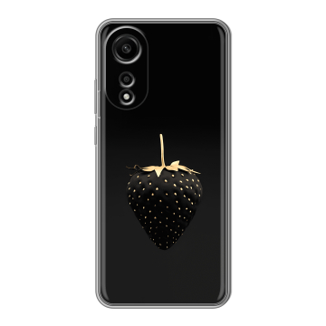 Силиконовый чехол на OPPO A78 4G с принтом Черная клубника Силиконовый чехол на OPPO A78 4G с принтом Черная клубника