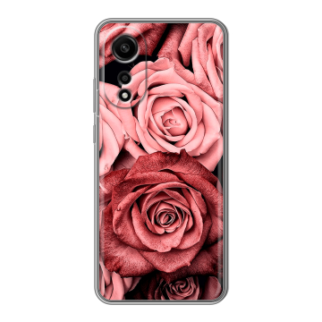 Силиконовый чехол на OPPO A78 4G с принтом Цветы розы Силиконовый чехол на OPPO A78 4G с принтом Цветы розы