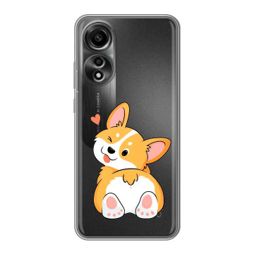 Силиконовый чехол на OPPO A78 4G с принтом Корги Силиконовый чехол на OPPO A78 4G с принтом Корги