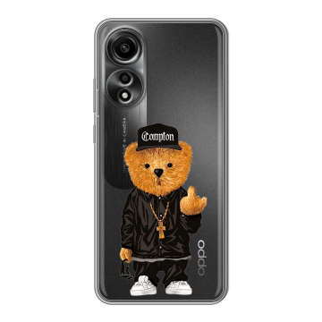 Силиконовый чехол на OPPO A78 4G с принтом Плюшевый медведь Силиконовый чехол на OPPO A78 4G с принтом Плюшевый медведь