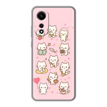 Силиконовый чехол на OPPO A78 4G с принтом Hello Kitty Хелоу Кити