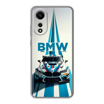 Силиконовый чехол на OPPO A78 4G с принтом БМВ BMW