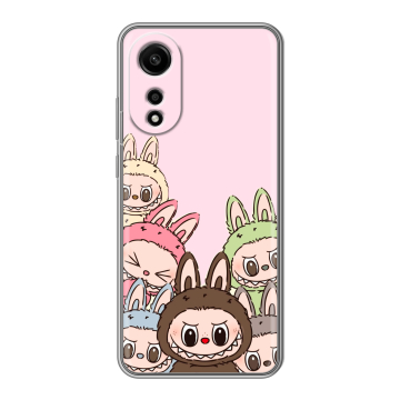 Силиконовый чехол на OPPO A78 4G с принтом Лабубу Силиконовый чехол на OPPO A78 4G с принтом Лабубу