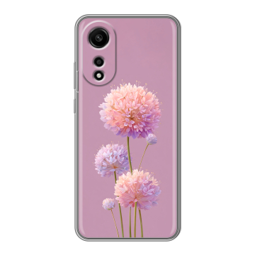Силиконовый чехол на OPPO A78 4G с принтом Цветы