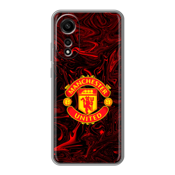Силиконовый чехол на OPPO A78 4G с принтом Manchester United