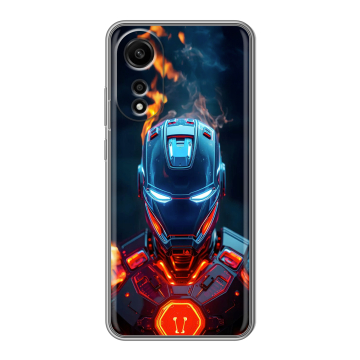 Силиконовый чехол на OPPO A78 4G с принтом IronMan Железный человек