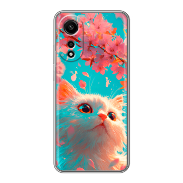 Силиконовый чехол на OPPO A78 4G с принтом Красивый кот