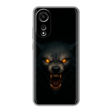 Силиконовый чехол на OPPO A78 4G с принтом Волк