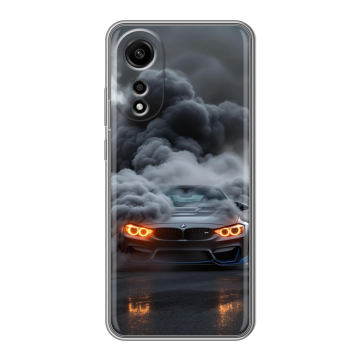 Силиконовый чехол на OPPO A78 4G с принтом BMW БМВ Силиконовый чехол на OPPO A78 4G с принтом BMW БМВ