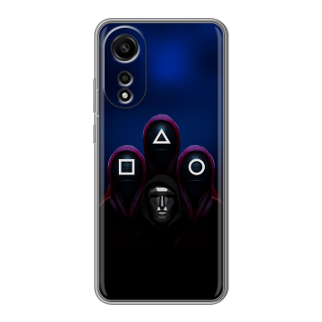 Силиконовый чехол на OPPO A78 4G с принтом Игра Кальмара