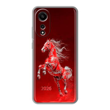 Силиконовый чехол на OPPO A78 4G с принтом Новый год