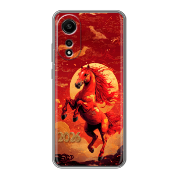 Силиконовый чехол на OPPO A78 4G с принтом Новый год
