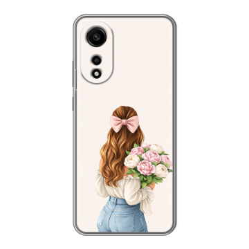 Силиконовый чехол на OPPO A78 4G с принтом женский Силиконовый чехол на OPPO A78 4G с принтом женский