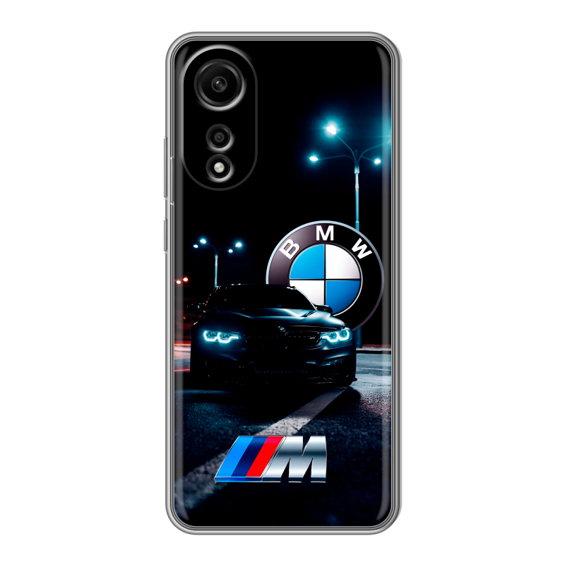 Силиконовый чехол на OPPO A78 4G с принтом БМВ BMW Силиконовый чехол на OPPO A78 4G с принтом БМВ BMW