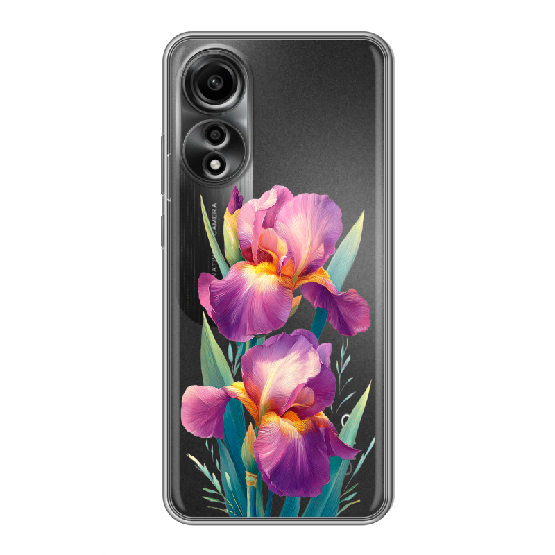 Силиконовый чехол на OPPO A78 4G с принтом Цветы орхидеи Силиконовый чехол на OPPO A78 4G с принтом Цветы орхидеи