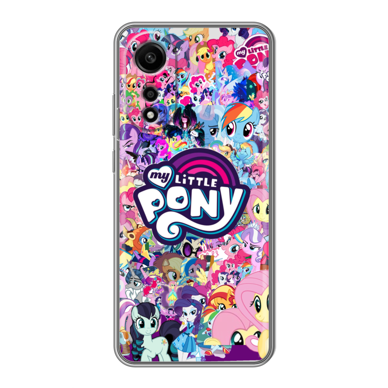 Силиконовый чехол на OPPO A78 4G с принтом My little pony Дружба чудо Силиконовый чехол на OPPO A78 4G с принтом My little pony Дружба чудо