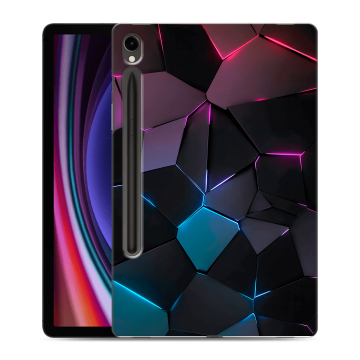 Силиконовый чехол на планшета Samsung Galaxy Tab S9 с принтом Геометрия неона Силиконовый чехол на планшета Samsung Galaxy Tab S9 с принтом Геометрия неона