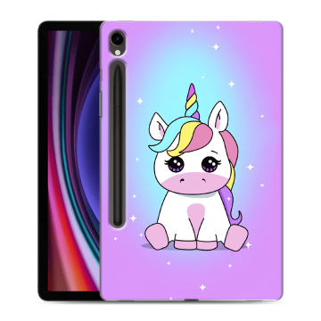 Силиконовый чехол на планшета Samsung Galaxy Tab S9 с принтом Единорог Силиконовый чехол на планшета Samsung Galaxy Tab S9 с принтом Единорог