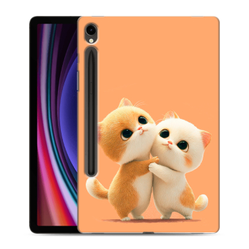 Силиконовый чехол на планшета Samsung Galaxy Tab S9 с принтом Милые котики Силиконовый чехол на планшета Samsung Galaxy Tab S9 с принтом Милые котики