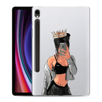 Силиконовый чехол на планшета Samsung Galaxy Tab S9 с принтом Женские принты Силиконовый чехол на планшета Samsung Galaxy Tab S9 с принтом Женские принты