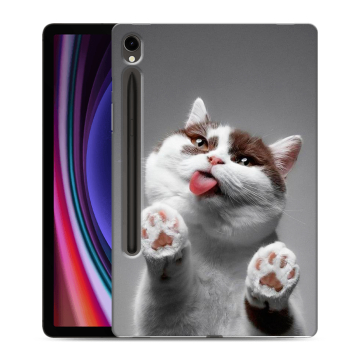 Силиконовый чехол на планшета Samsung Galaxy Tab S9 с принтом Коты Силиконовый чехол на планшета Samsung Galaxy Tab S9 с принтом Коты