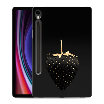 Силиконовый чехол на планшета Samsung Galaxy Tab S9 с принтом Черная клубника Силиконовый чехол на планшета Samsung Galaxy Tab S9 с принтом Черная клубника