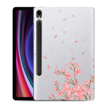 Силиконовый чехол на Samsung Galaxy Tab S9 с принтом Ветка сакуры