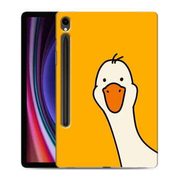 Силиконовый чехол на Samsung Galaxy Tab S9 с принтом Утка